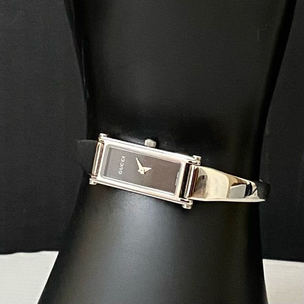 GUCCI Silver Black Dial 1500L Women’s Watch - Picture 4 of 16